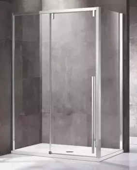 Душевой угол-ограждение «Vincea» Lugano VSR-1L8014CL-1 140/80 прозрачный прямоугольный без поддона универсальный