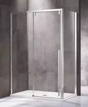 Душевой угол-ограждение «Vincea» Lugano VSR-1L8015CL-1 150/80 прозрачный/хром прямоугольный без поддона универсальный