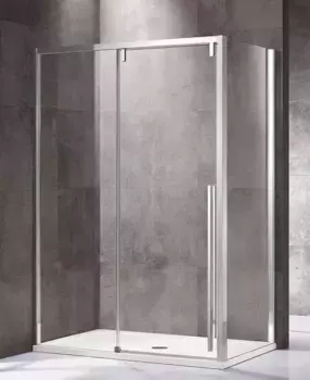 Душевой угол-ограждение «Vincea» Lugano VSR-1L8016CL-1 160/80 прозрачный/хром прямоугольный без поддона универсальный