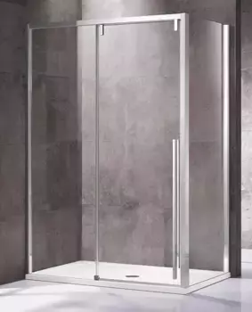 Душевой угол-ограждение «Vincea» Lugano VSR-1L9012CL-1 120/90 прозрачный прямоугольный без поддона универсальный