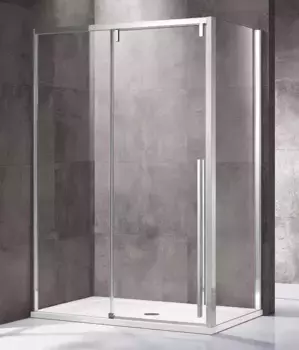 Душевой угол-ограждение «Vincea» Lugano VSR-1L9014CL-1 140/90 прозрачный прямоугольный без поддона универсальный