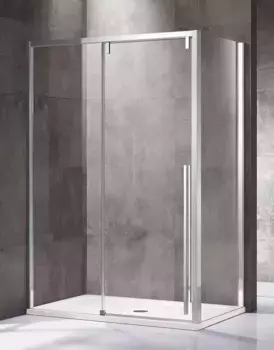 Душевой угол-ограждение «Vincea» Lugano VSR-1L9015CL-1 150/90 прозрачный/хром прямоугольный без поддона универсальный