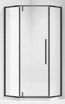 Душевой угол-ограждение «Vincea» Slim-N VSP-4SN100CLB 100/100 прозрачный/чёрный многоугольный без поддона