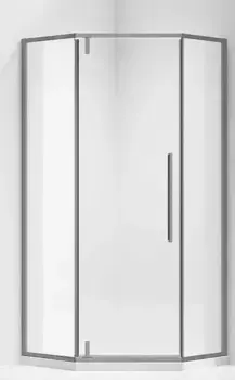 Душевой угол-ограждение «Vincea» Slim-N VSP-4SN100CLGM 100/100 прозрачный/вороненая сталь многоугольный без поддона универсальный