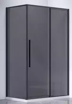 Душевой угол-ограждение «Vincea» Slim-N VSR-4SN8011CGB 110/80 тонированный/чёрный прямоугольный без поддона универсальный