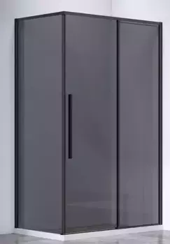 Душевой угол-ограждение «Vincea» Slim-N VSR-4SN9012CGB 120/90 тонированный/чёрный прямоугольный без поддона универсальный