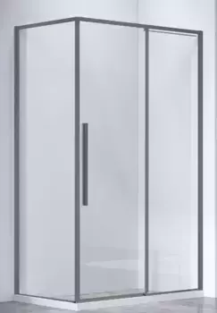 Душевой угол-ограждение «Vincea» Slim-N VSR-4SN8012CLGM 120/80 прозрачный/вороненая сталь прямоугольный без поддона универсальный