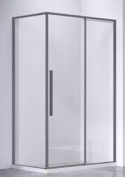 Душевой угол-ограждение «Vincea» Slim-N VSR-4SN9014CLGM 140/90 прозрачный/вороненая сталь прямоугольный без поддона универсальный