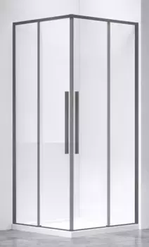 Душевой угол-ограждение «Vincea» Slim-N VSS-4SN8010CLGM 100/80 прозрачный/вороненая сталь прямоугольный без поддона универсальный