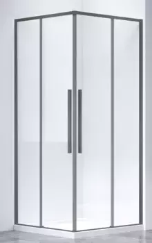 Душевой угол-ограждение «Vincea» Slim-N VSS-4SN9010CLGM 100/90 прозрачный/вороненая сталь прямоугольный без поддона универсальный