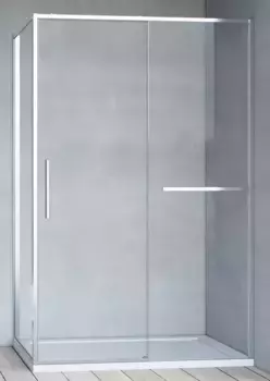 Душевой угол-ограждение «Vincea» Slim Soft VSR-1SS8015CL 150/80 прозрачный/хром прямоугольный без поддона универсальный