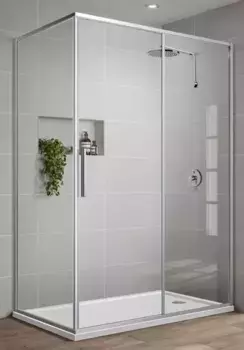Душевой угол-ограждение «Vincea» Slim-U VSR-2SU9012CL 120/90 прозрачный/хром прямоугольный без поддона универсальный