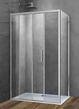 Душевой угол-ограждение «Vincea» Soft VSR-3SO8015CL 150/80 прямоугольный прозрачный/хром без поддона универсальный