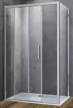 Душевой угол-ограждение «Vincea» Soft VSR-3SO8016CL 160/80 прозрачный/хром прямоугольный без поддона универсальный