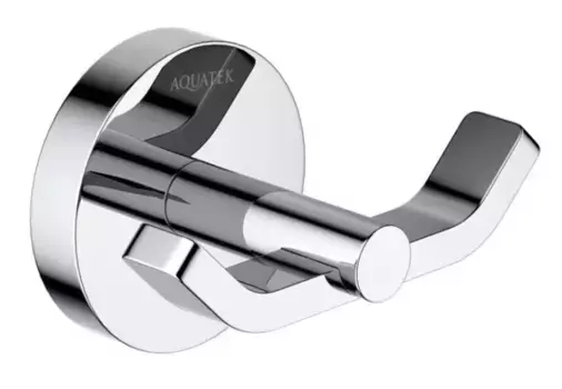 Двойной крючок «Акватек» Бетта AQ4602CR на стену хром