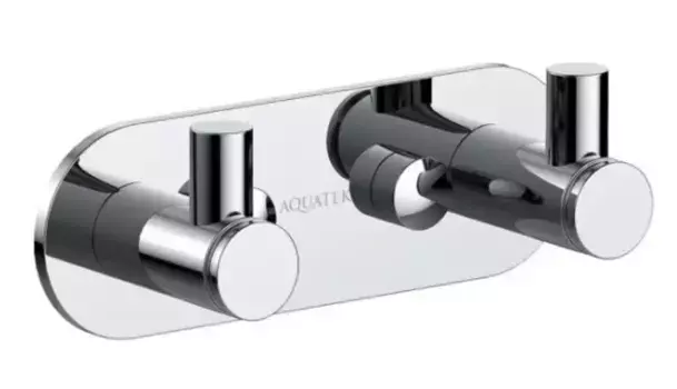 Двойной крючок «Акватек» Европа AQ4102CR на стену хром