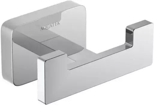 Двойной крючок «Акватек» Либра AQ4302CR на стену хром