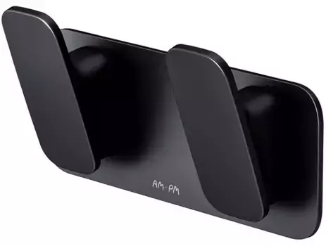 Двойной крючок «Am.Pm» Inspire V2.0 A50A35622 на стену чёрный матовый
