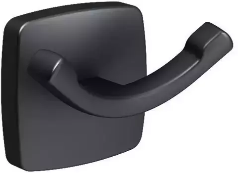 Двойной крючок «AM.PM Plus» Gem Plus A90356B22 на стену чёрный матовый