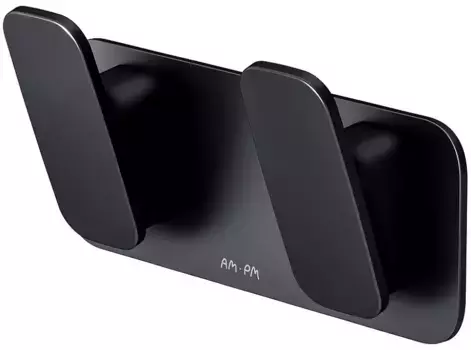 Двойной крючок «AM.PM Plus» Inspire V2.0 Plus A50A356B22 на стену чёрный матовый