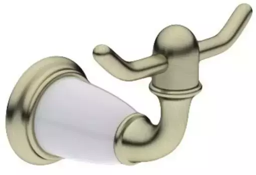 Двойной крючок «Art&Max» Bianchi AM-E-2601-Br на стену бронза/белый