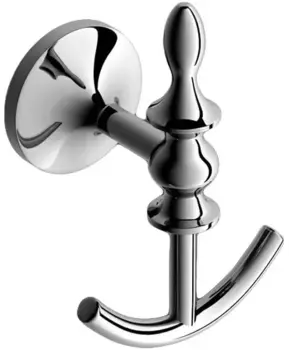 Двойной крючок «Art&Max» Bohemia AM-E-4286B-Cr на стену хром