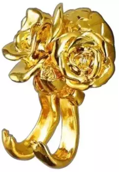 Двойной крючок «Art&Max» Rose AM-B-0912-Do на стену золото