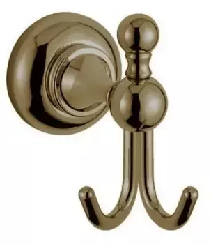 Двойной крючок «Cezares» APHRODITE-DHK1-02-M на стену бронза