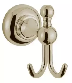 Двойной крючок «Cezares» APHRODITE-DHK1-03/24-M на стену золото