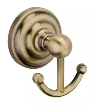 Двойной крючок «Fixsen» Retro FX-83805 на стену бронза