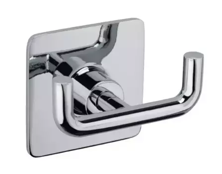 Двойной крючок «Fixsen» Square FX-93105A на стену хром