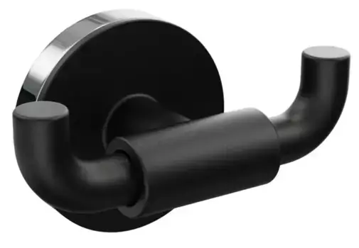 Двойной крючок «Fora» Lord FOR-LORD053BL на стену чёрный