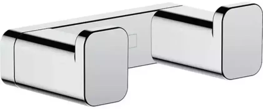Двойной крючок «Hansgrohe» AddStoris 41755000 на стену хром