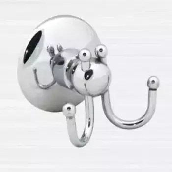 Двойной крючок «Rainbowl» Otel 2527-1 на стену хром