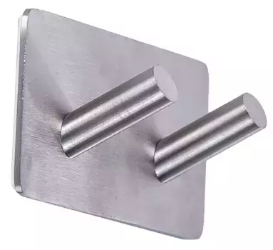 Двойной крючок «Ridder» 131040100 на стену матовый хром