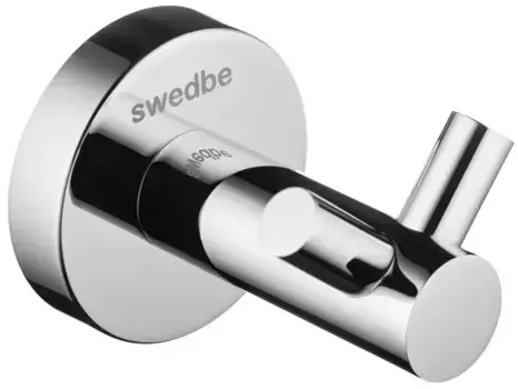 Двойной крючок «Swedbe» Attribut 9815 на стену хром
