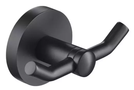 Двойной крючок «Timo» Saona 13012/03 на стену чёрный