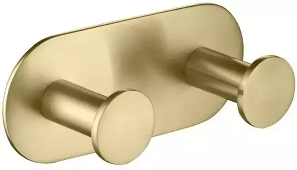 Двойной крючок «Timo» Saona 13014/17 на стену матовое золото