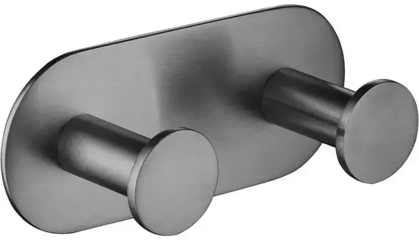 Двойной крючок «Timo» Saona 13014/18 на стену чёрное золото