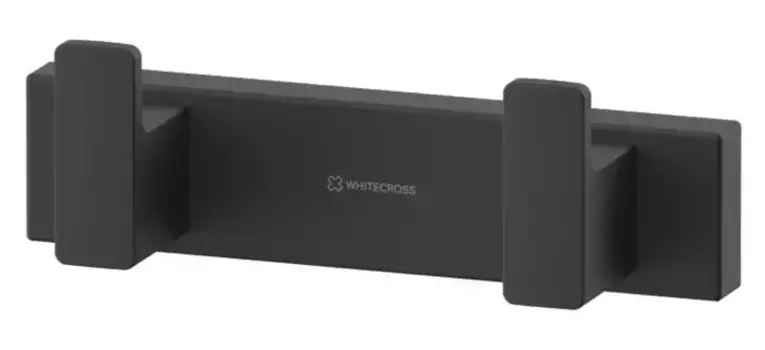 Двойной крючок «Whitecross» Cubo CU2412BL на стену чёрный матовый