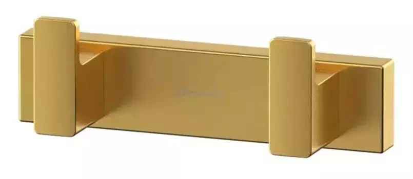 Двойной крючок «Whitecross» Cubo CU2412GLB на стену брашированное золото