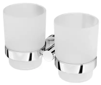 Двойной стакан для зубных щёток «Am.Pm» Sense L A74343400 на стену хром