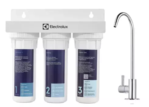 Фильтр для воды «Electrolux» Carbon 2in1 Softening НС-1279466 с краном