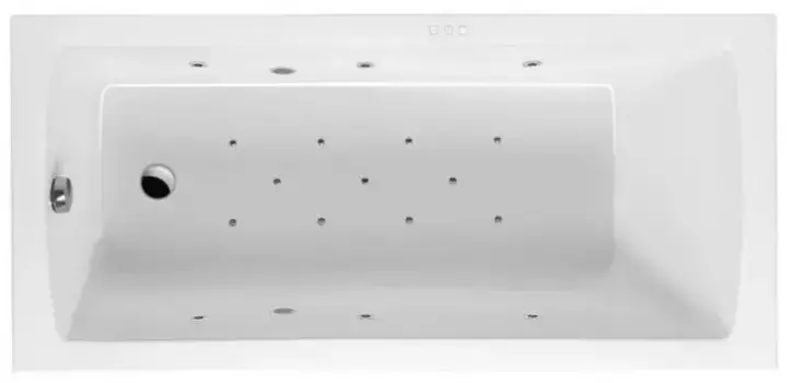 Гидромассажная ванна акриловая «Excellent» Aquaria 140/70 Relax с каркасом с сифоном белая/хром