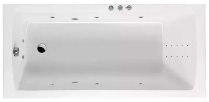 Гидромассажная ванна акриловая «Excellent» Aquaria 140/70 Smart Nano с каркасом с сифоном белая/хром