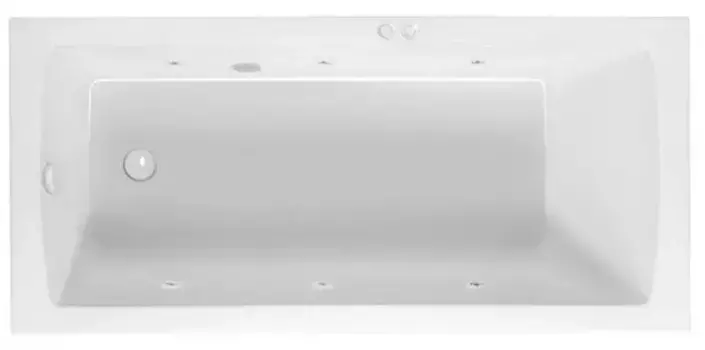 Гидромассажная ванна акриловая «Excellent» Aquaria 150/70 Soft с каркасом с сифоном белая