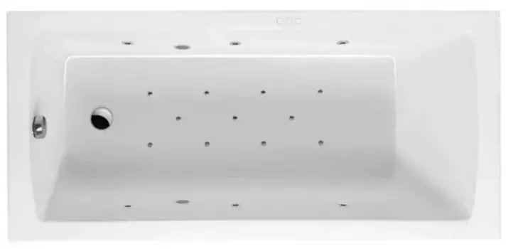 Гидромассажная ванна акриловая «Excellent» Aquaria 160/70 Relax с каркасом с сифоном белая/хром