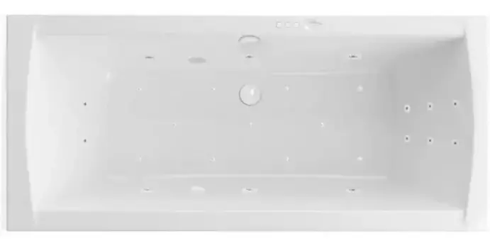 Гидромассажная ванна акриловая «Excellent» Aquaria Lux 180/80 Ultra с каркасом с сифоном белая