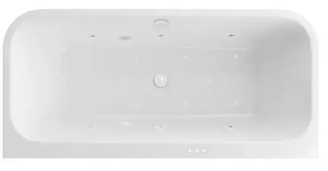 Гидромассажная ванна акриловая «Excellent» Arana 180/85 Relax с каркасом с сифоном белая