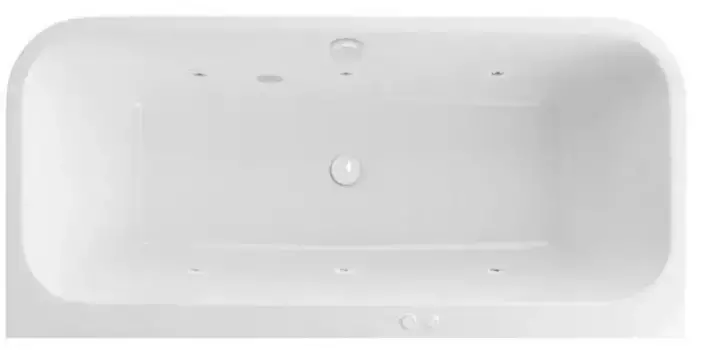 Гидромассажная ванна акриловая «Excellent» Arana 180/85 Soft с каркасом с сифоном белая